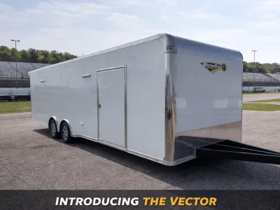 Enclosed Race Car Trailer 2026 28ft. w/Finished Interior, Aluminum Wheels & Cabinets 0101