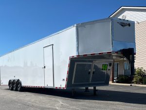 Enclosed Gooseneck Trailer 2026 40ft. New Econo-Max Car Hauler w/12in. Extra Height & .080 Poly-Core Ext. 1192