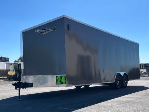 Enclosed Car Hauler 2026 24ft. Hero w/Heavy Duty Ramp Door & Aluminum Wheels 9653