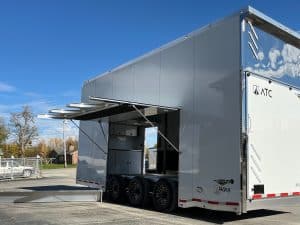 Enclosed ATC Car Trailer 2026 24ft. Aluminum Stacker ROM 900 w/14ft. Tiltable Lift 5554