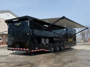 Enclosed Car Trailer 2027 34ft. Edge w/Large Full Bathroom & Electric Awning 1015