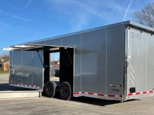 Enclosed ATC Car Trailer 2026 28ft. Aluminum ROM 550 w/LifeTrac & Large Escape Door 5950