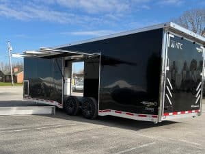 Enclosed ATC Car Trailer 2026 28ft. Aluminum ROM 550 w/LifeTrac & Large Escape Door 5951