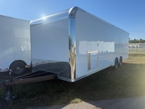 Enclosed Race Car Trailer 2026 28ft. w/Finished Interior, Aluminum Wheels & Cabinets 0082