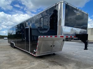 Enclosed Gooseneck Trailer 2026 44ft. New Econo-Max Car Hauler w/Super Duty Ramp & 12in. Extra Height 0211