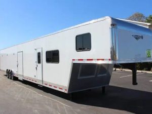 Enclosed Car Trailer with Living Quarters 2026 53ft. Platinum Gooseneck w/24ft. LQ, Sleeps 8! 0084
