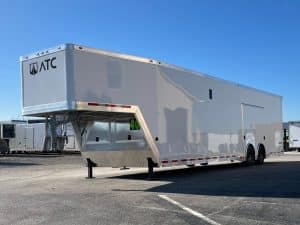 Enclosed ATC Gooseneck Car Trailer 2026 40ft. Aluminum ROM 750G w/LifeTrac & Premium Escape Door 6107