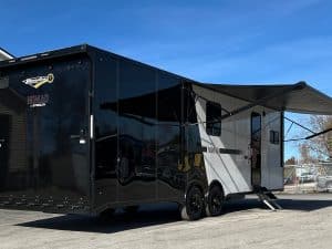 Enclosed Trailer Toy Hauler with Living Quarters 2025 30ft. Nomad, Sleeps 8! 4360