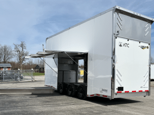 Enclosed ATC Car Trailer 2026 24ft. Aluminum Stacker ROM 750S w/Tiltable 14ft. Lift 6131