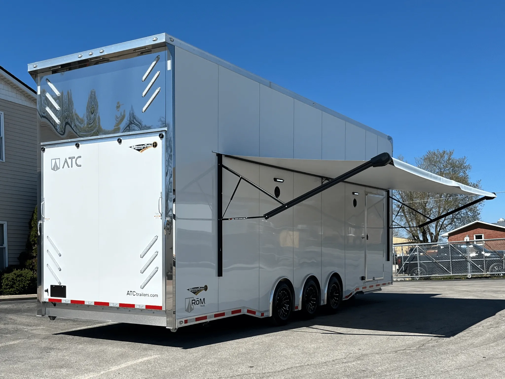 Enclosed ATC Car Trailer 2026 30ft. Aluminum Stacker ROM 750S w/Tiltable 18ft. Lift 6130 - Image 10