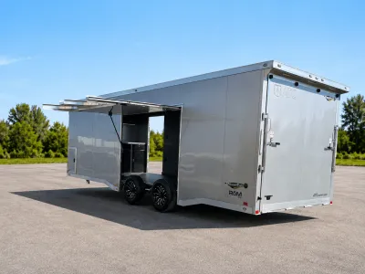 Enclosed ATC Car Trailer 2026 24ft. Aluminum ROM 400 w/Large Escape Door & Aluminum Wheels 6324