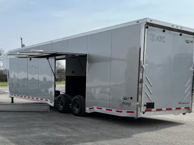Enclosed ATC Gooseneck Car Trailer 2026 40ft. Aluminum ROM 750G w/Premium Escape Door 6335