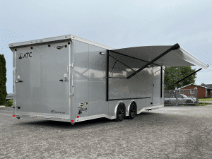 Enclosed ATC Car Trailer 2026 28ft. Aluminum ROM 450 w/Kitchenette, Private Toilet & LifeTrac Options Added 6559