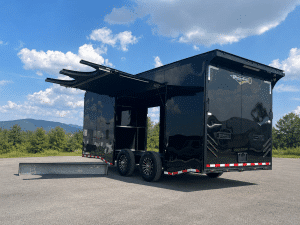 Enclosed Car Trailer 2027 20ft. Haulmark Edge w/Large Escape Door & Black Finished Interior 7453