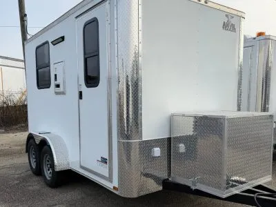 NEW Enclosed 2026 7ft. X 12ft. Fiber Optic Splicing Trailer w/13,500 BTU A/C 0100