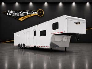Enclosed Trailer with Living Quarters 2026 48ft w/20ft. LQ Large Bath and Fully Finished 28ft Garage Area 0168