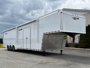 Enclosed Gooseneck Trailer 2026 44ft. Edge w/Large Full Bathroom & (2) Electric Awnings 9753