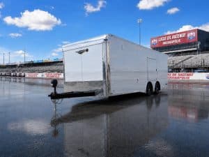 Enclosed Car Hauler 2026 24ft. New Econo-Max w/Finished Interior, Cabinets & Aluminum Wheels 3343