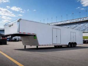 Enclosed Gooseneck Trailer For Sale 48ft. 2027 E-Z Loading Car Transporter Trailer 0003