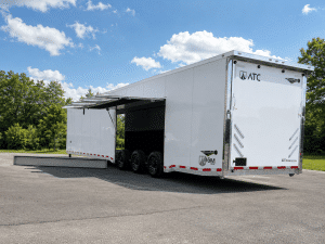 Enclosed ATC Gooseneck Car Trailer 2027 48ft. Aluminum ROM 750G w/LifeTrac & Premium Escape Door 7357