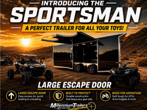 Enclosed Trailer 2027 20ft. New Sportsman w/Premium Escape Door & Aluminum Wheels 4711