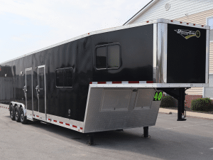 Used Enclosed Trailer with Living Quarters 2022 40ft. Gooseneck w/20ft. LQ Large Bath & Fully Finished 20ft. Garage Area 0276