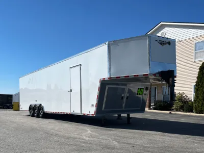 Enclosed Gooseneck Trailer 2026 40ft. New Econo-Max Car Hauler w/12in. Extra Height & .080 Poly-Core Ext. 4358