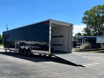 Used Enclosed Trailer with Living Quarters 2022 40ft. Gooseneck w/20ft. LQ Large Bath & Fully Finished 20ft. Garage Area 0276