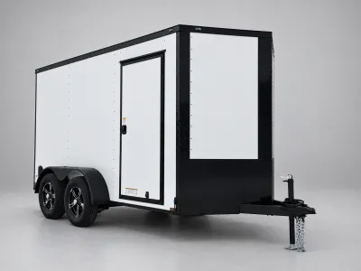 Enclosed Cargo Trailer 2026 6ft. X 12ft. w/Blackout Trim Package & Aluminum Wheels 1055