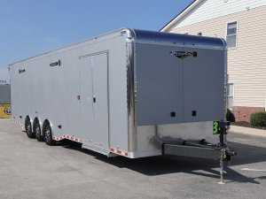 Enclosed Car Trailer 2027 34ft. Haulmark Edge w/Turbo Package, 96 in. Rear Opening, Cabinets & Stereo System 9994