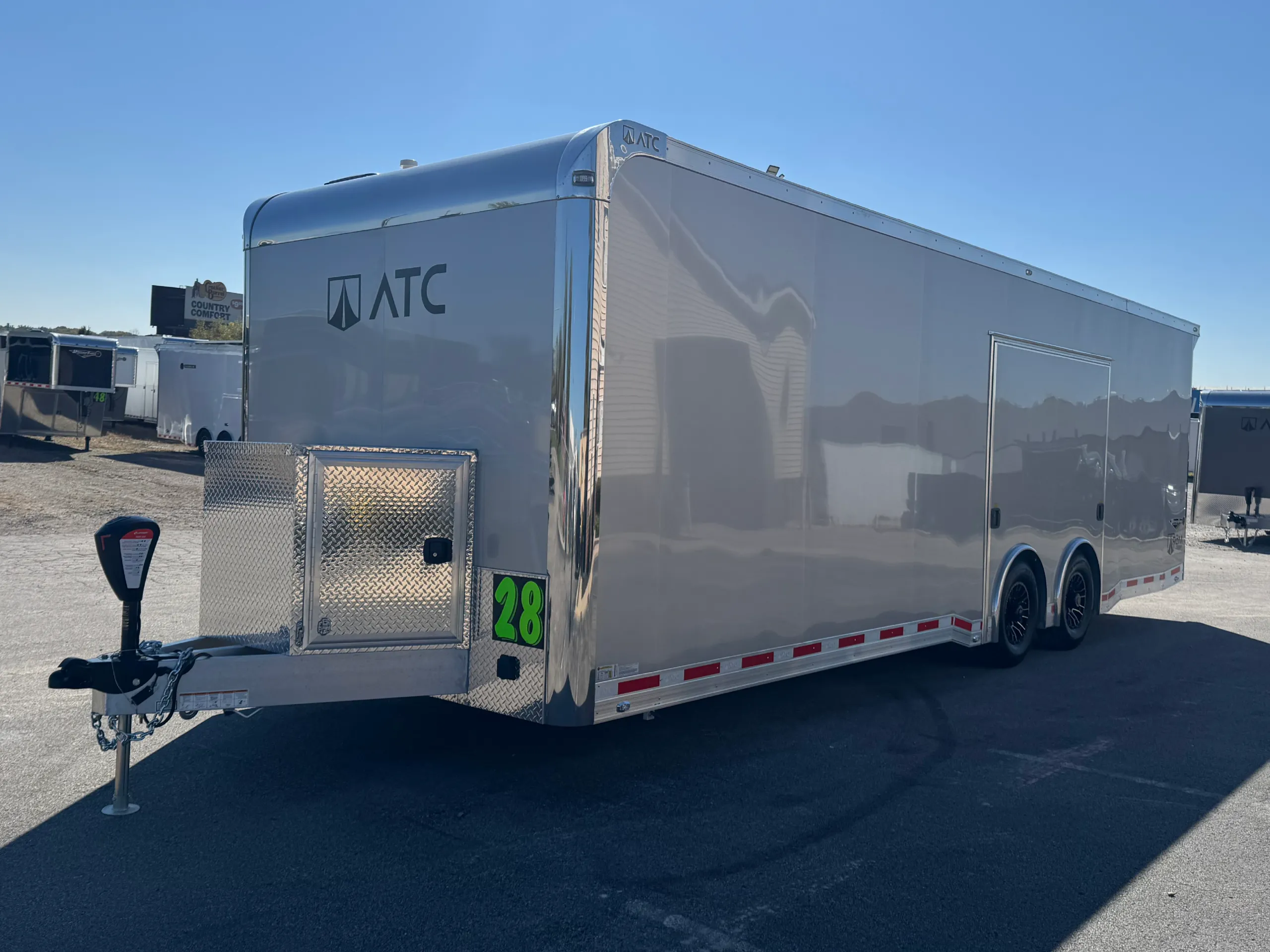 Enclosed ATC Car Trailer 2027 28ft. Aluminum ROM 550 w/Kitchenette, Step-In Toilet/Shower Room, A/C & LifeTrac Options Added 7328 - Image 9