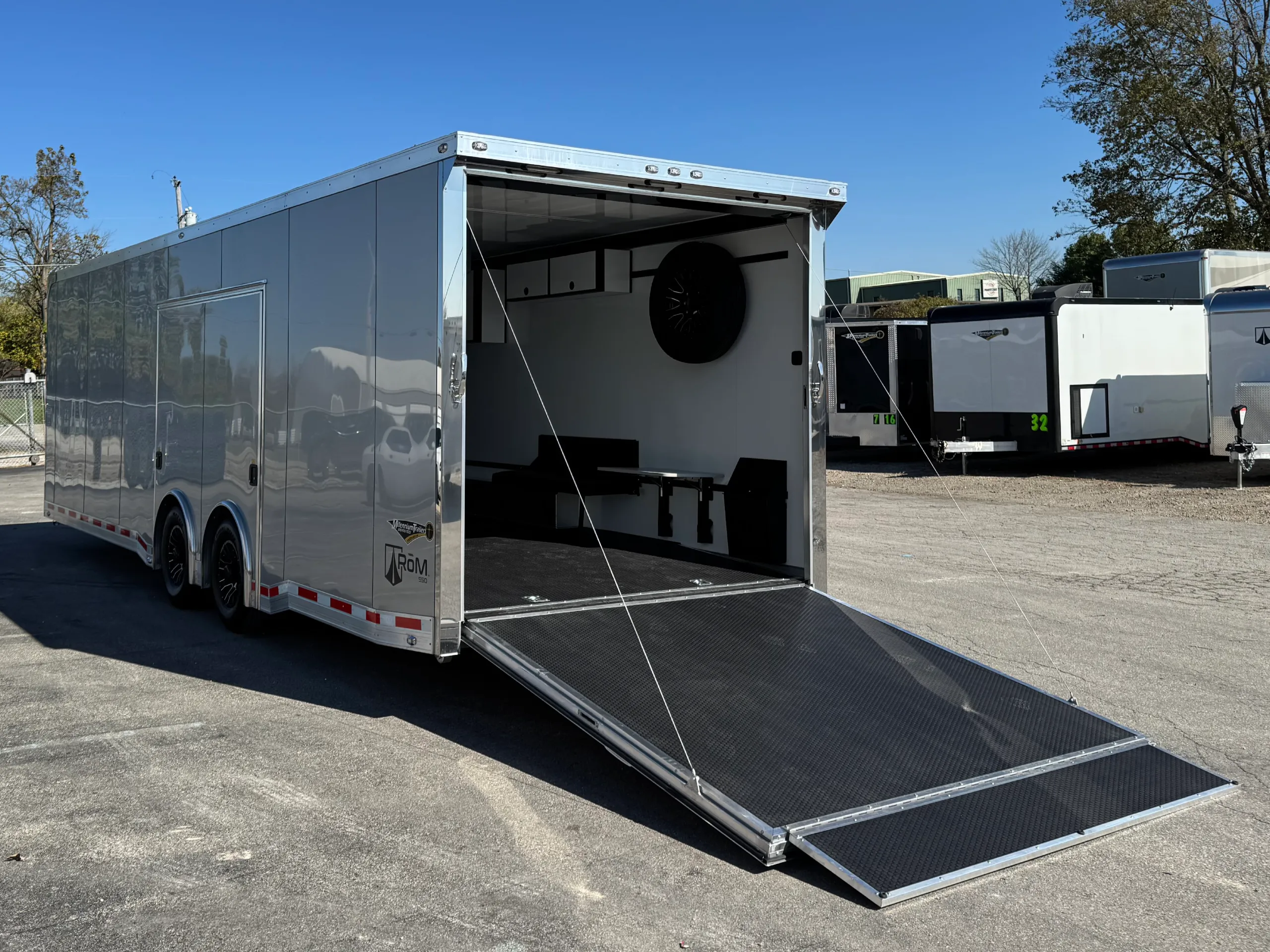 Enclosed ATC Car Trailer 2027 28ft. Aluminum ROM 550 w/Kitchenette, Step-In Toilet/Shower Room, A/C & LifeTrac Options Added 7328 - Image 12