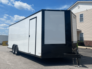Enclosed Car Trailer 2026 24ft. New Econo-Max w/Blackout Trim Package, 7ft. Interior & Aluminum Wheels 1093