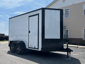 Enclosed Cargo Trailer 2026 6ft. X 12ft. w/Blackout Trim Package & Aluminum Wheels 1055