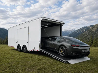 Enclosed Car Trailer 2027 24ft. Haulmark Edge w/Premium Escape Door & Wide Ramp Opening 2581