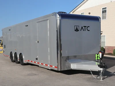 Enclosed ATC Toy Hauler 32ft. Mini LQ Aluminum ROM 550 w/Kitchenette, Bathroom, Happijac Bed & LifeTrac Options Added 7254