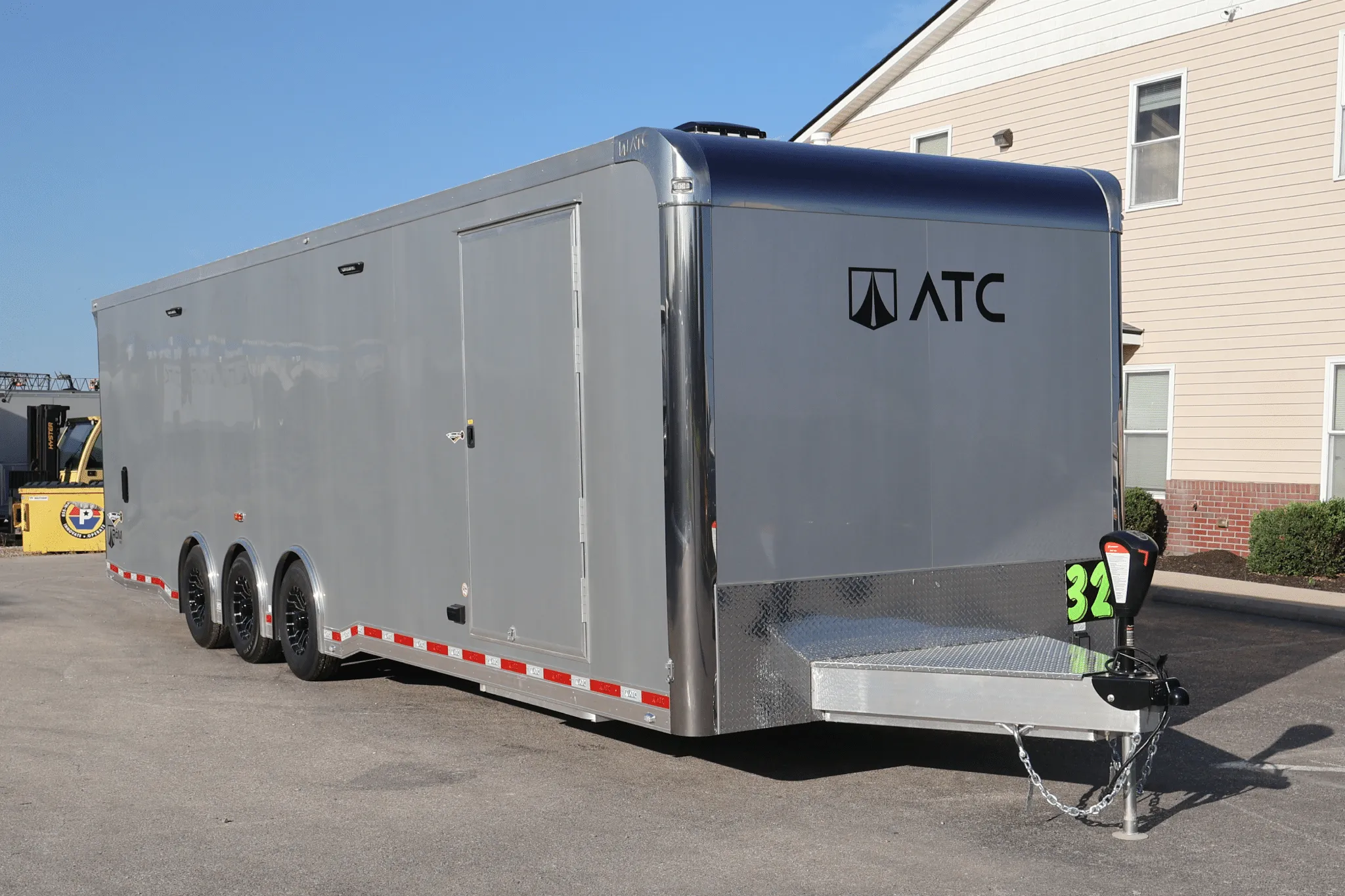 Enclosed ATC Toy Hauler 32ft. Mini LQ Aluminum ROM 550 w/Kitchenette, Bathroom, Happijac Bed & LifeTrac Options Added 7254