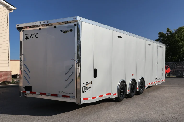 Enclosed ATC Toy Hauler 32ft. Mini LQ Aluminum ROM 550 w/Kitchenette, Bathroom, Happijac Bed & LifeTrac Options Added 7254 - Image 9