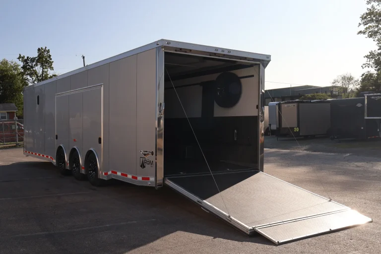 Enclosed ATC Toy Hauler 32ft. Mini LQ Aluminum ROM 550 w/Kitchenette, Bathroom, Happijac Bed & LifeTrac Options Added 7254 - Image 13