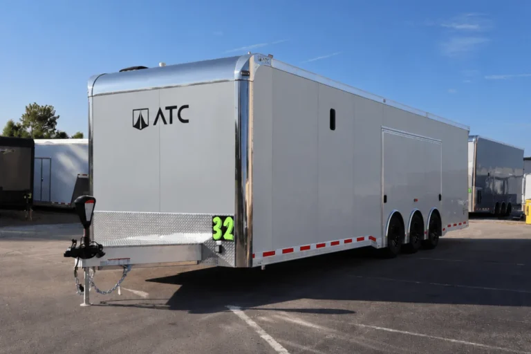 Enclosed ATC Toy Hauler 32ft. Mini LQ Aluminum ROM 550 w/Kitchenette, Bathroom, Happijac Bed & LifeTrac Options Added 7254 - Image 8