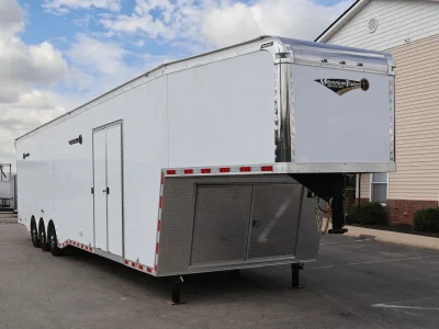 Enclosed Gooseneck Trailer 2027 44ft. Edge Car Hauler w/Loaded Interior & 96 in. Rear Opening 7454