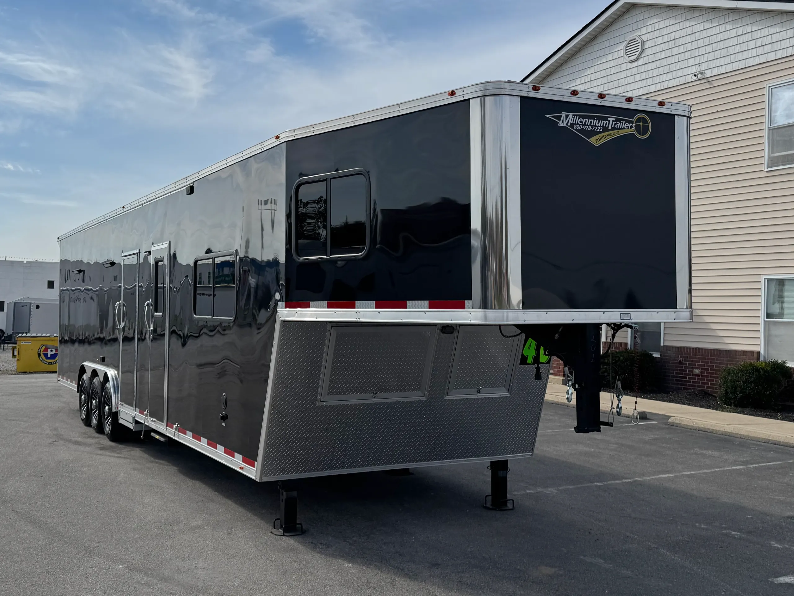 Enclosed Trailer with Living Quarters 2026 40ft. Gooseneck w/20ft. LQ, Large Bath and Fully Finished 20ft. Garage Area 0201