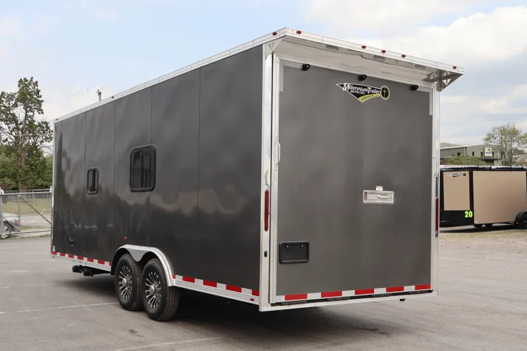 Enclosed Trailer with Living Quarters 2026 22ft Outdoorsman w/Large Bathroom & 12V HappiJac Queen Bed 0186 - Image 10