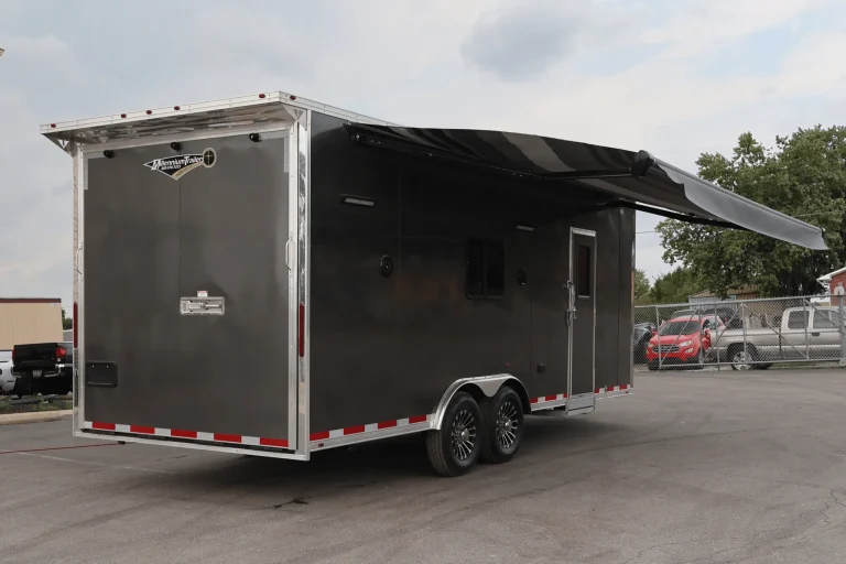 Enclosed Trailer with Living Quarters 2026 22ft Outdoorsman w/Large Bathroom & 12V HappiJac Queen Bed 0186 - Image 9