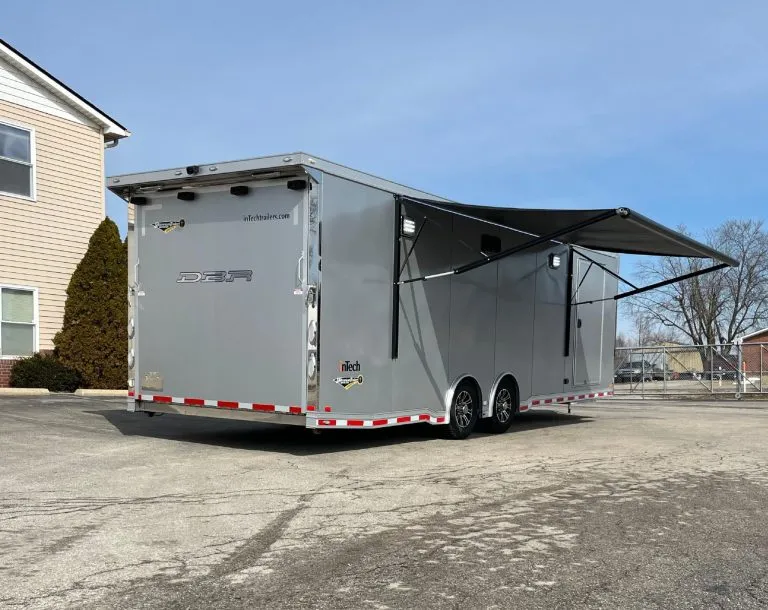 Used 2021 28' Intech Aluminum Trailer LOADED 7.0KW Generator/ 15K BTU AC/ Large Escape Door/ Awning #7720 - Image 21