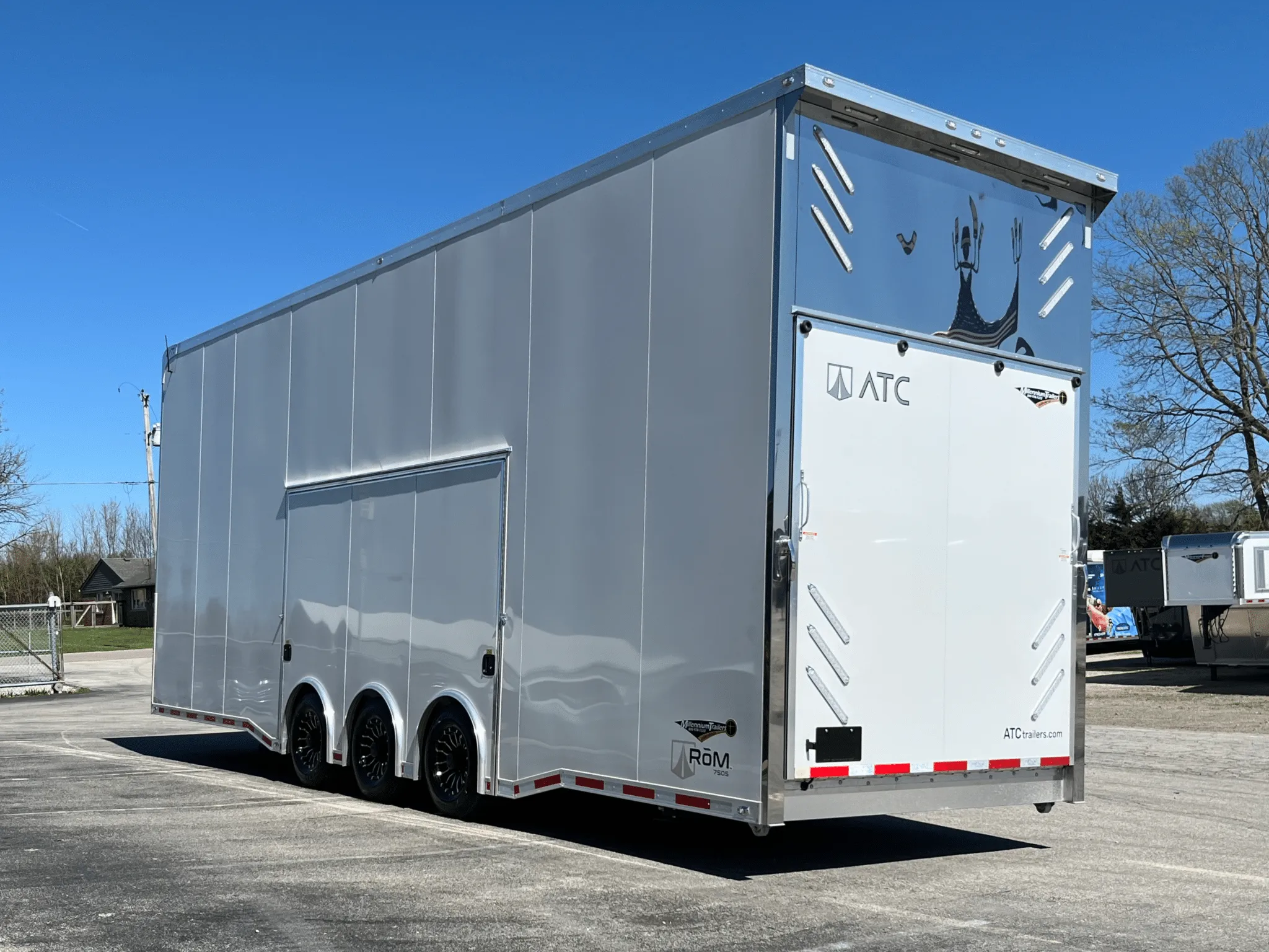 Enclosed ATC Car Trailer 2026 30ft. Aluminum Stacker ROM 750S w/Tiltable 18ft. Lift 6130 - Image 33
