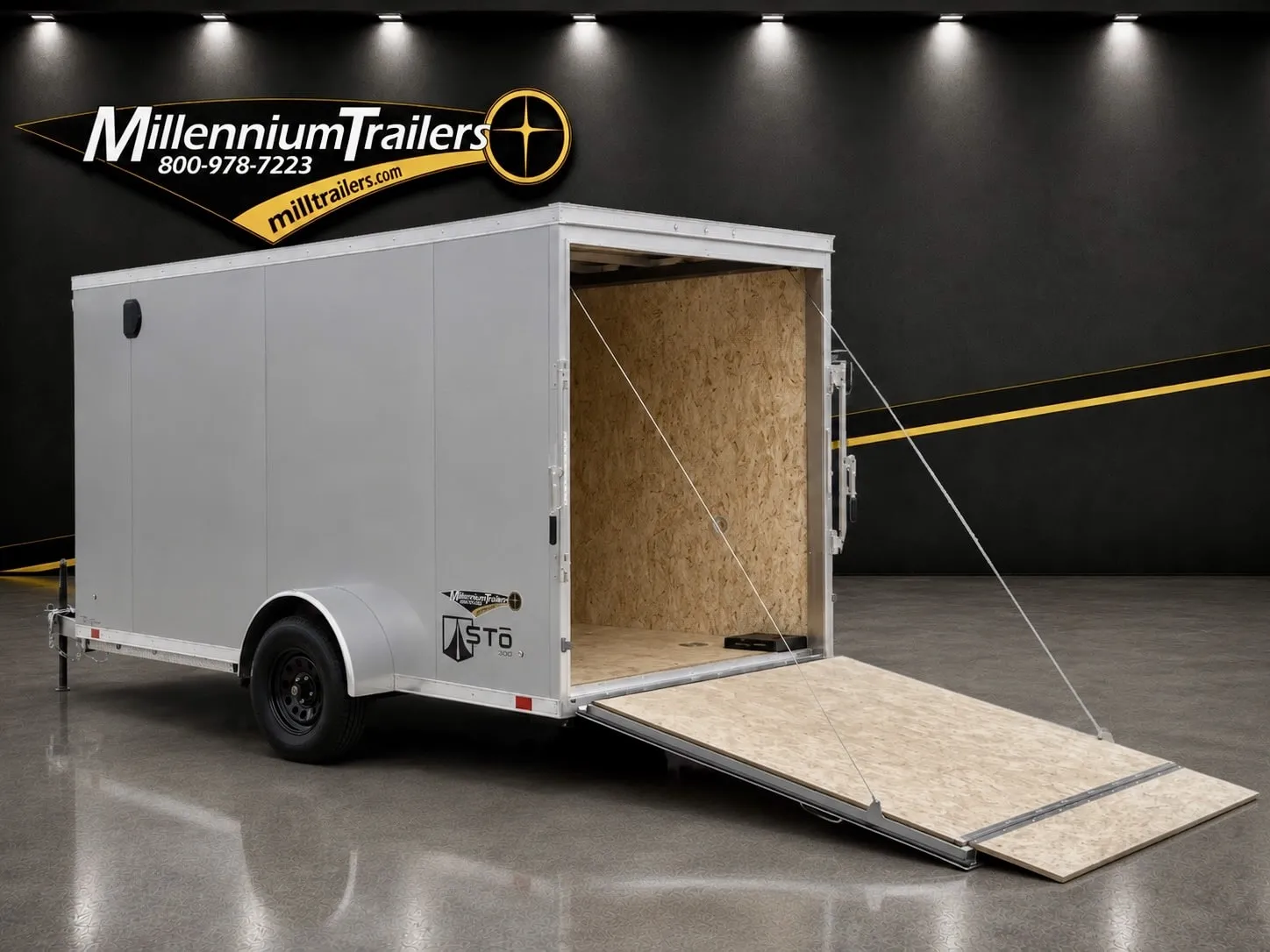 Enclosed ATC Cargo Trailer 2027 6ft. X 12ft. Aluminum STO 300 w/Ramp Door & 6in. Extra Height 6657 - Image 9
