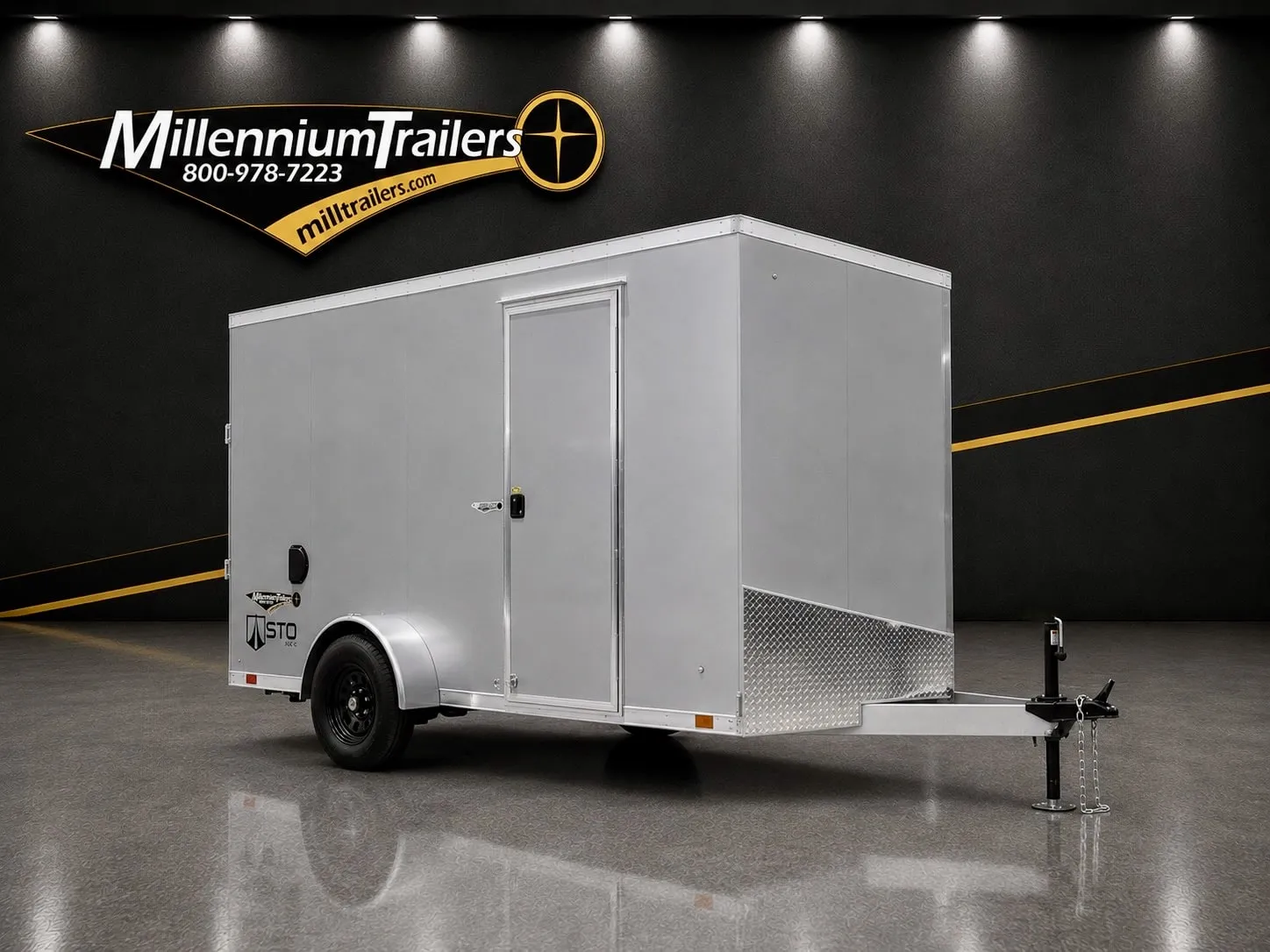 Enclosed ATC Cargo Trailer 2027 6ft. X 12ft. Aluminum STO 300 w/Ramp Door & 6in. Extra Height 6657 - Image 11