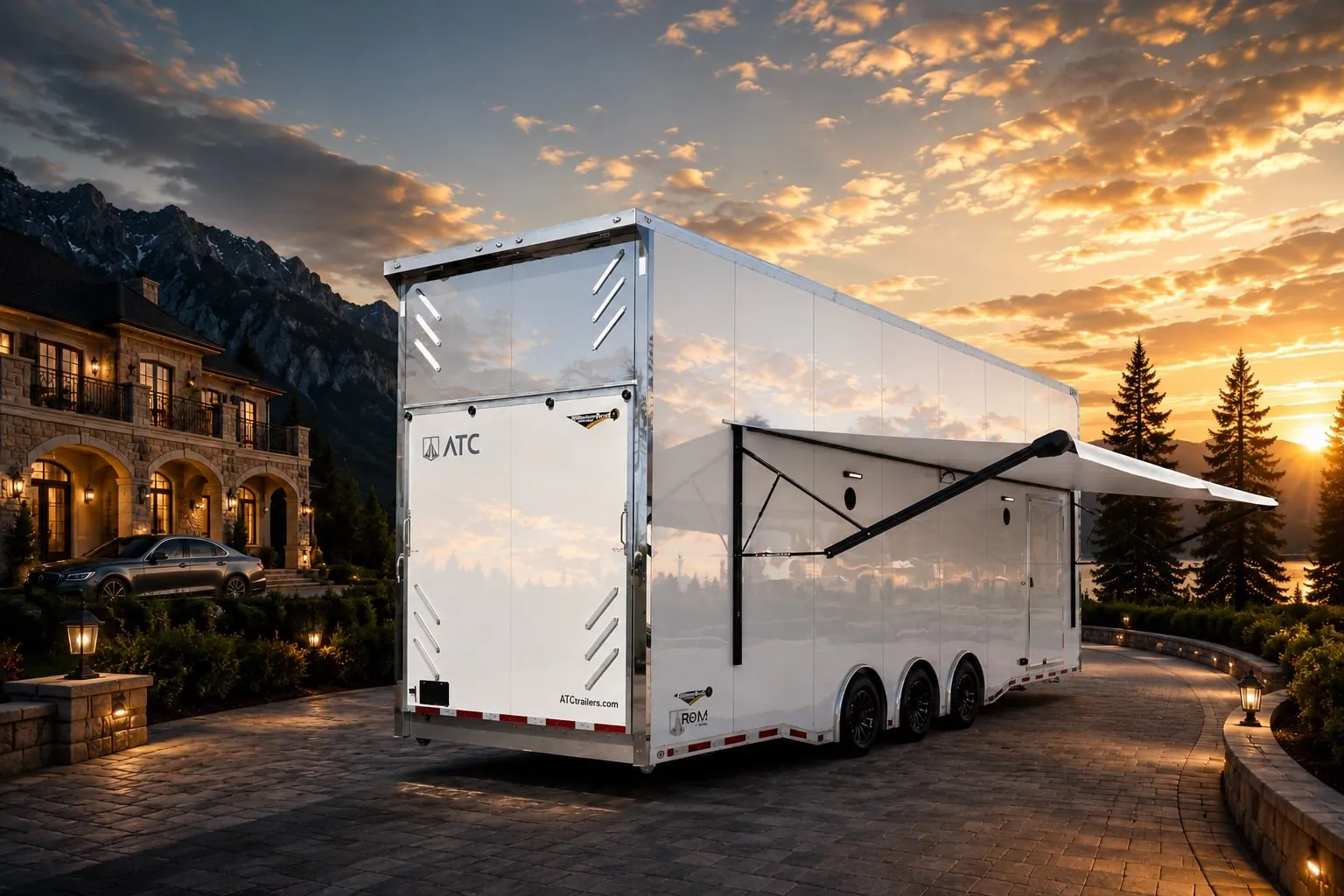 Enclosed ATC Car Trailer 2026 30ft. Aluminum Stacker ROM 750S w/Tiltable 18ft. Lift 6130 - Image 18