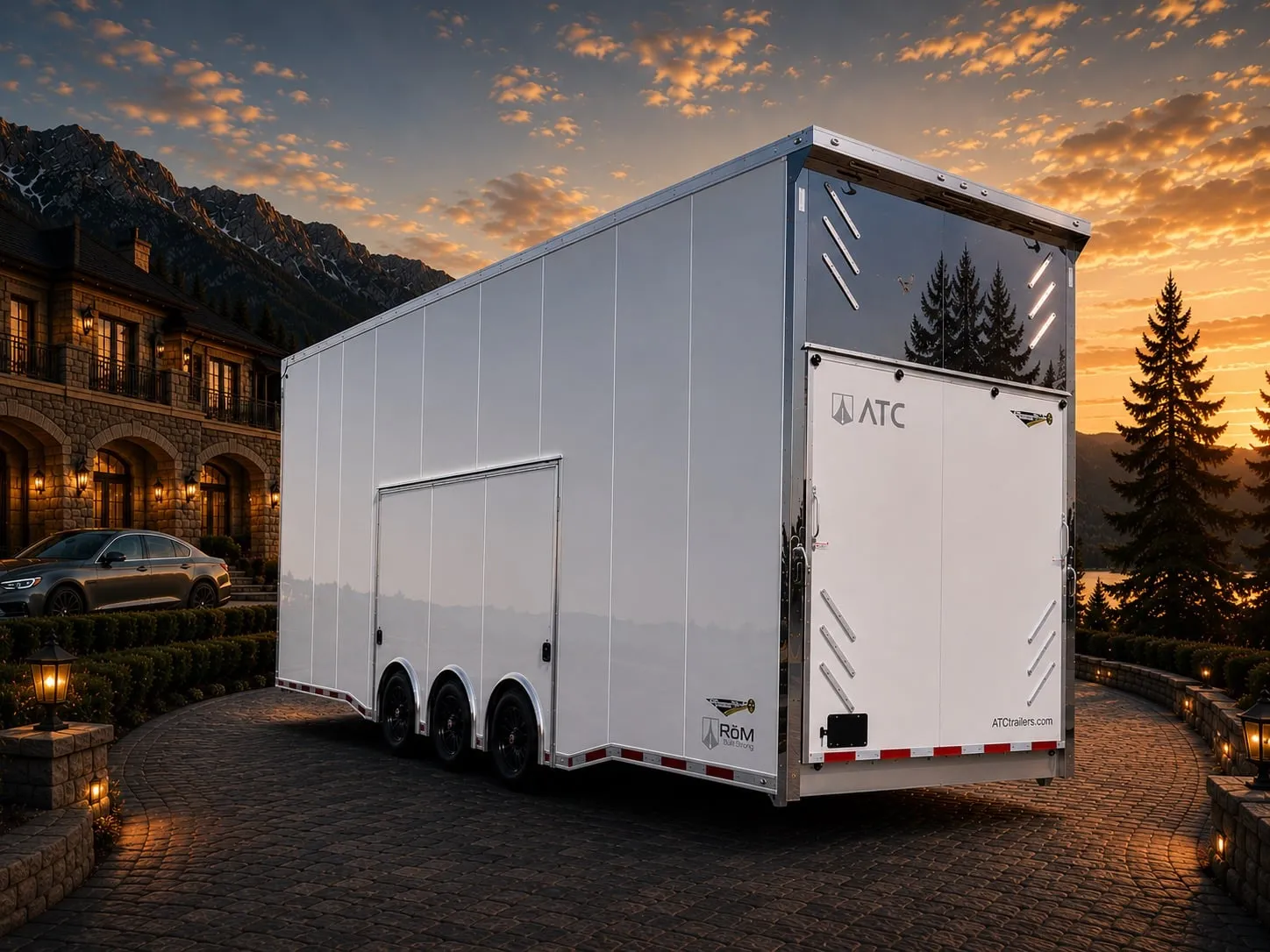 Enclosed ATC Car Trailer 2026 30ft. Aluminum Stacker ROM 750S w/Tiltable 18ft. Lift 6130 - Image 25